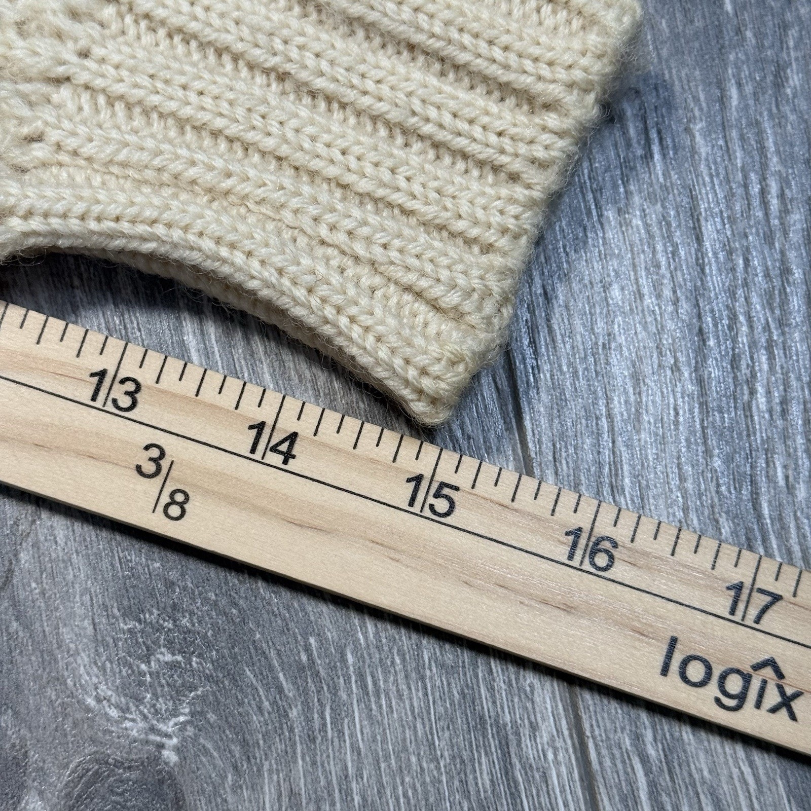 Vintage St. Bernard Pure Wool Fisherman Cable Knit Sweater Womens M Made In Uk — image 7 of 7